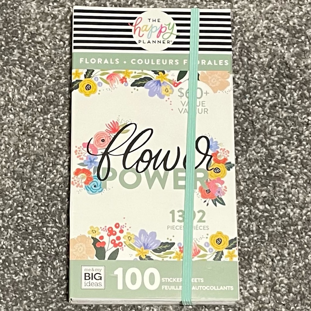 The Happy Planner Flower Power Mega Value Pack Stickers